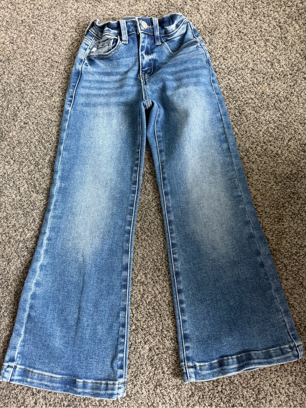 KanCan Light Blue Girls' Wide Leg Jeans